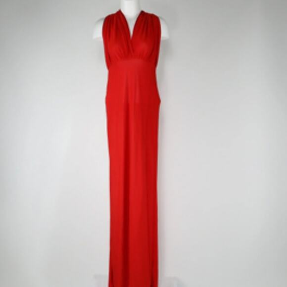 Missguided Halter Gown Red 8 - Picture 1 of 10